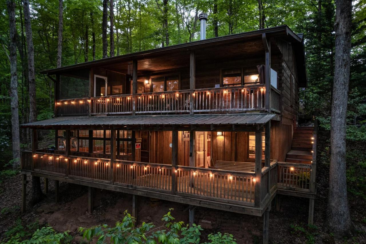 Secluded Sunrise Ridge-10 Min From Blue Ridge, King Beds, Hot Tub, 2 Porches, Fireplace Wood Burning, Mountain View, Cozy Extérieur photo